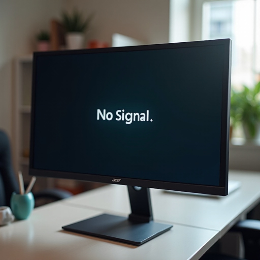 acer desktop monitor no signal