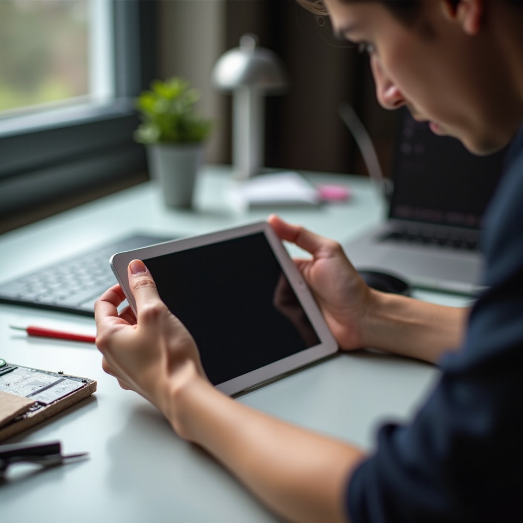 onn tablet scherm werkt niet