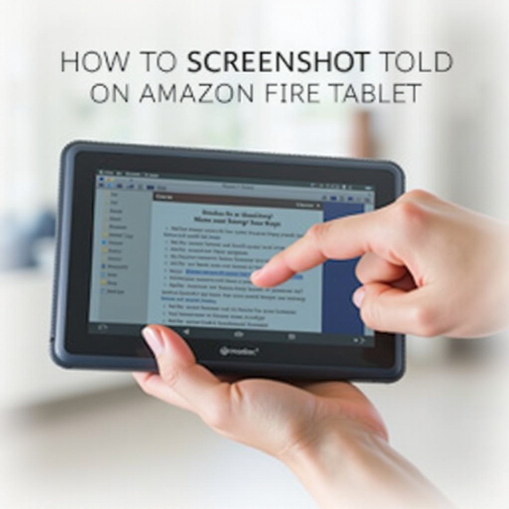 how to screenshot on amazon fire tablet