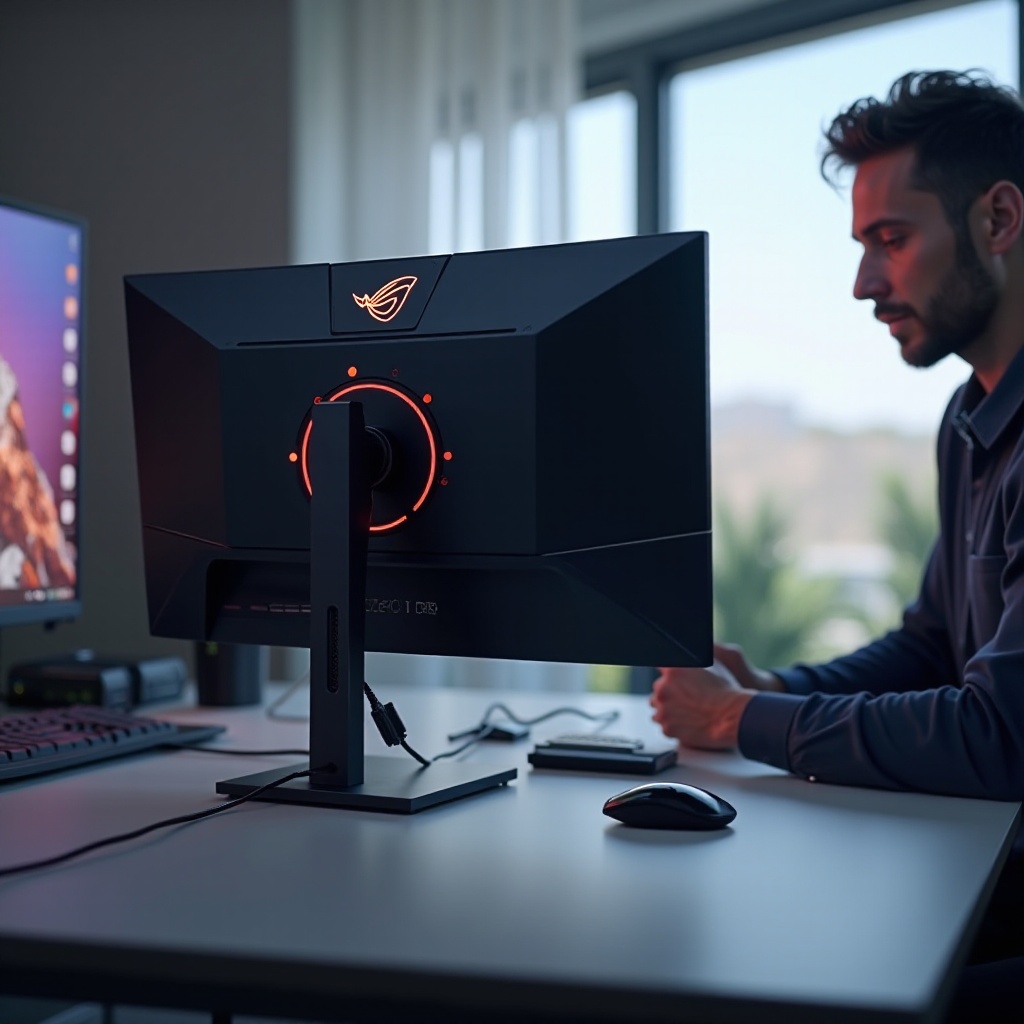 how to connect aorus monitor to use usb ports